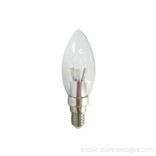 Low Energy E27 Led Candle Bulb 3W For Bedroom , 200LM - 260